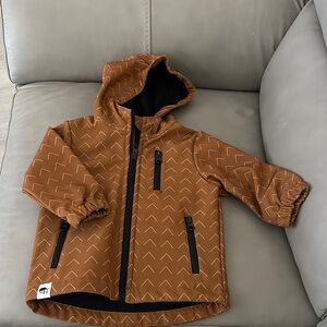 Stylish Brown Kids Raincoat with Hood